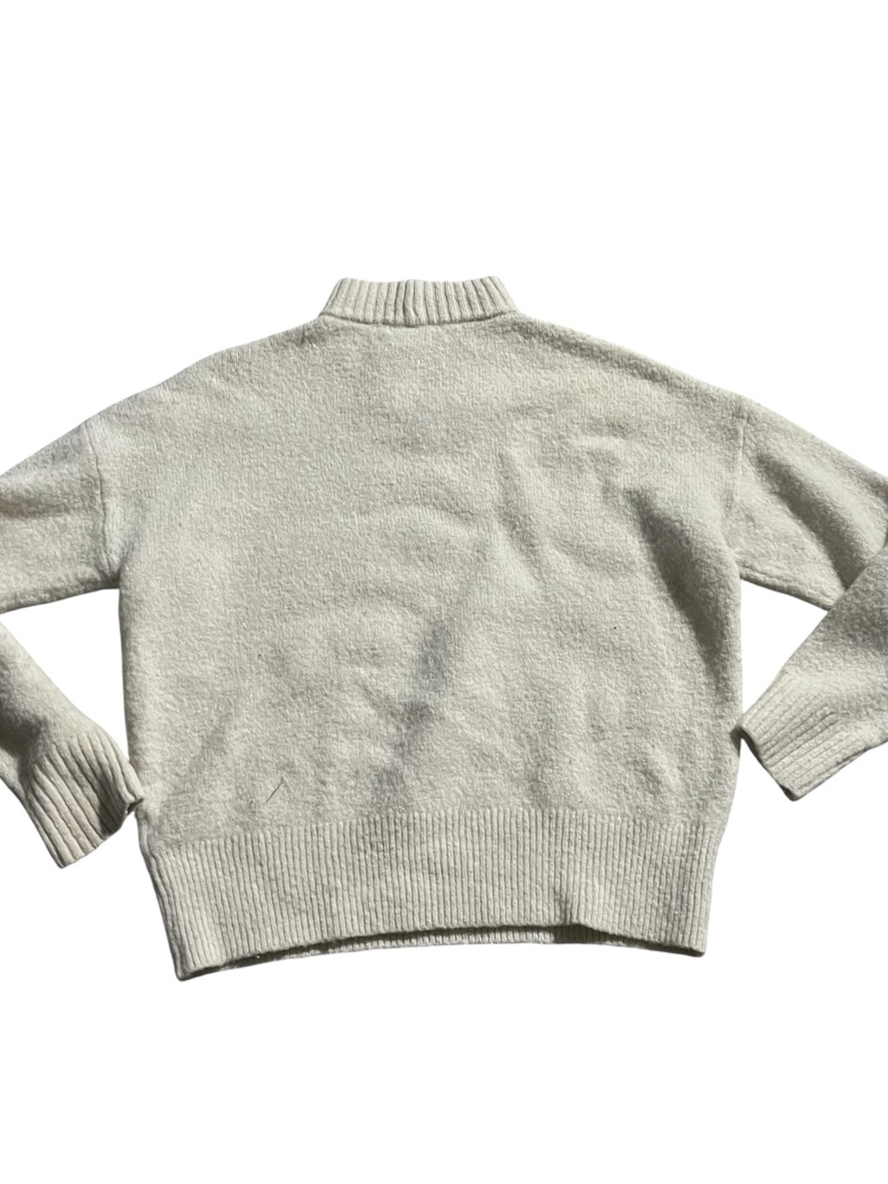 Madewell Dillon Mock Neck Cream Pullover Sweater Wool Alpaca Knit Size Small - Picture 3 of 7